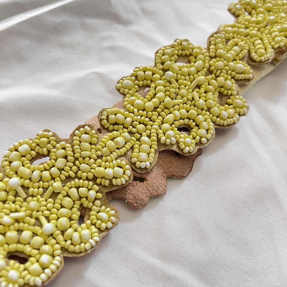 EUC Anthropologie beaded statement belt (Sz S)